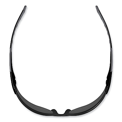 ergodyne Skullerz Saga Frameless Safety Glasses, Matte Black Nylon Impact Frame, Smoke Polycarbonate Lens (EGO59130)