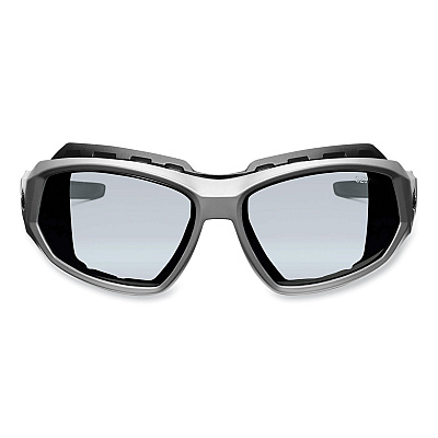 ergodyne Skullerz Loki Safety Glasses/Goggles, Matte Gray Nylon Impact Frame, Indoor/Outdoor Polycarbonate Lens (EGO56180)