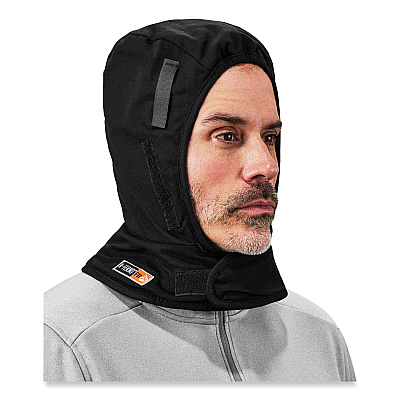 ergodyne N-Ferno 6882 2-Layer FR Cotton Shoulder Winter Liner, Modacrylic Cotton, One Size Fit Most, Black (EGO16882)