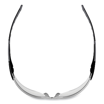 ergodyne Skullerz Saga Frameless Safety Glasses, Matte Black Nylon Impact Frame, Clear Polycarbonate Lens (EGO59100)