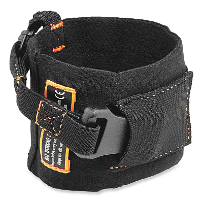 ergodyne Squids 3116 Pull-On Wrist Lanyard with Buckle, 3 lb Max Working Capacity, 7.5" Long, Black (EGO19057)
