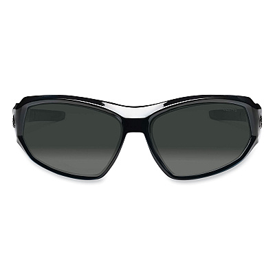 ergodyne Skullerz Loki Safety Glasses/Goggles, Black Nylon Impact Frame,Polarized Smoke Polycarbonate Lens (EGO56031)