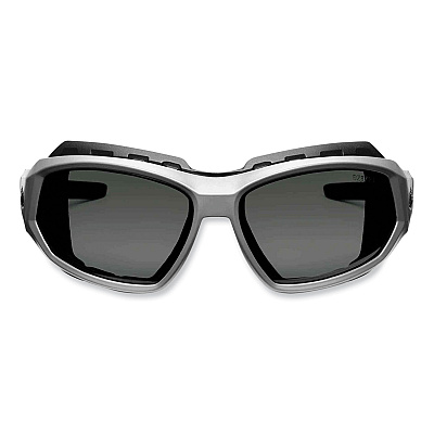 ergodyne Skullerz Loki Safety Glasses/Goggles, Matte Gray Nylon Impact Frame, Polarized Smoke Polycarbonate Lens (EGO56131)