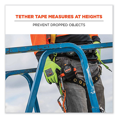ergodyne Squids 3770 Belt Clip Tape Measure Holder, X-Large, 3.62 x 7.25 x 2.5, Polyester, Black (EGO19771)