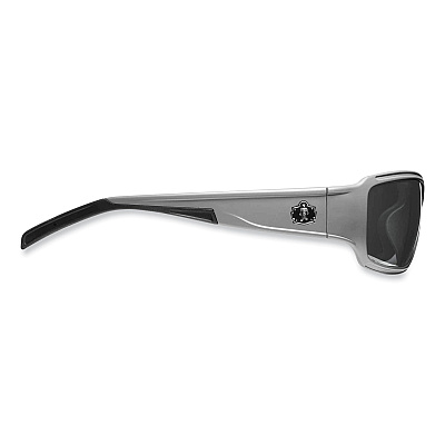 ergodyne Skullerz Thor Safety Glasses, Matte Gray Nylon Impact Frame, Polarized Smoke Polycarbonate Lens (EGO51131)