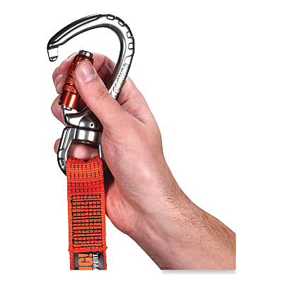 ergodyne Squids 3149 Tool Lanyard with XL + Swivel Carabiners, 80 lb Max Work Capacity, 76" Long, Orange/Black (EGO19149)