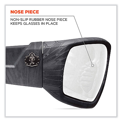ergodyne Skullerz Odin Safety Glasses, Kryptek Typhon Nylon Impact Frame, Clear Polycarbonate Lens (EGO50500)