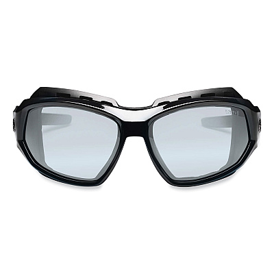 ergodyne Skullerz Loki Safety Glasses/Goggles, Black Nylon Impact Frame, AntiFog Indoor/Outdoor Polycarbonate Lens (EGO56083)