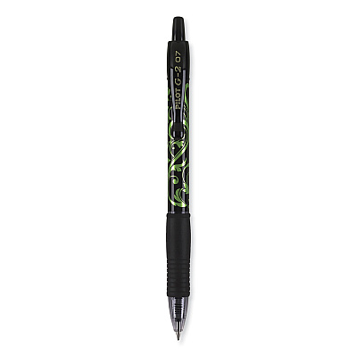 Pilot G2 Fashion Premium Gel Pen, Retractable, Fine 0.7 mm, Black Ink, Assorted Barrel Colors, 5/Pack (PIL31373)