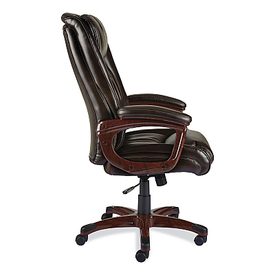 Alera Darnick Series Manager Chair, Supports Up to 275 lbs, 17.13" to 20.12" Seat Height, Brown Seat/Back, Brown Base (ALEDN42B19)