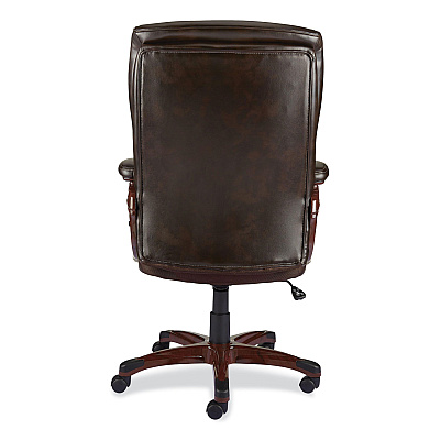 Alera Darnick Series Manager Chair, Supports Up to 275 lbs, 17.13" to 20.12" Seat Height, Brown Seat/Back, Brown Base (ALEDN42B19)