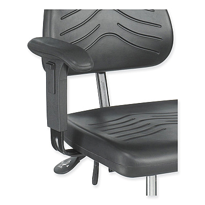 Adjustable T-Pad Armrest for Safco Task Master Series Chairs, 3 x 9.75 x 11.5, Black, 2/Set (SAF5144)