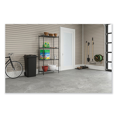 Safco Industrial Wire Shelving, Four-Shelf, 36w x 24d x 72h, Metallic Gray (SAF5288GR)