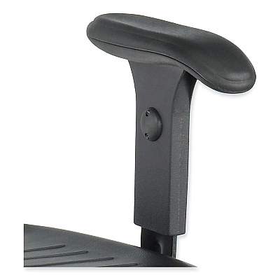 Adjustable T-Pad Armrest for Safco Task Master Series Chairs, 3 x 9.75 x 11.5, Black, 2/Set (SAF5144)