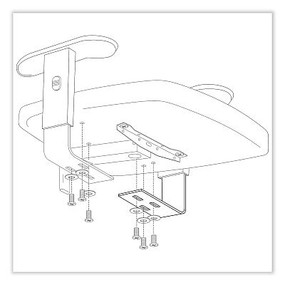 Adjustable T-Pad Armrest for Safco Task Master Series Chairs, 3 x 9.75 x 11.5, Black, 2/Set (SAF5144)