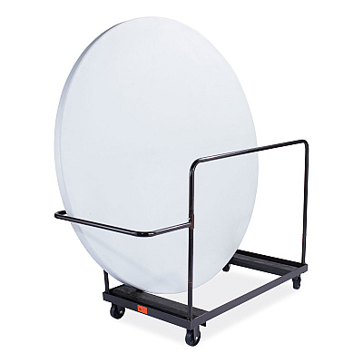 NPS Folding Table Dolly for Round Tables, 660 lb Capacity, 40.5 x 28 x 61.5, Brown (NPSDY71R)
