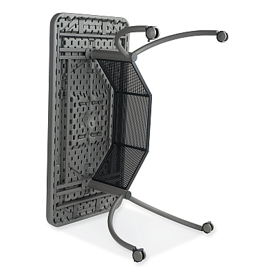 Oklahoma Sound Teacher's WorkPod Desk, 48" x 24" x 30", Charcoal Slate (NPSTWPD)