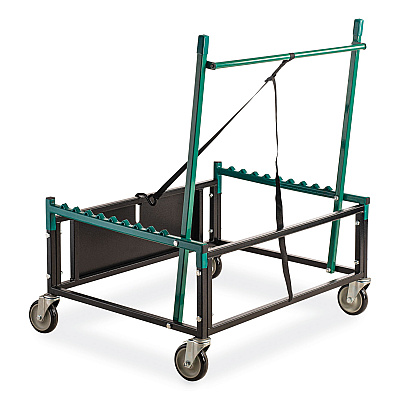NPS Table Assist Dolly, 1,000 lb Capacity, 38 x 30 x 44.5, Black/Green (NPSTAD)