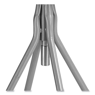 NPS 6500 Series Height Adjustable Heavy Duty Padded Swivel Stool, Supports Up to 500 lb, 24" to 30" Seat Height, Gray (NPS6524H)