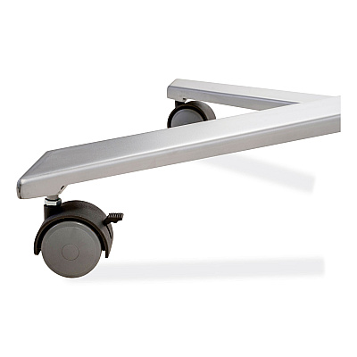 NPS Cafe Time Adjustable-Height Table, Square, 36w x 36d x 30 to 42h, Charcoal Slate (NPSCTT3042)