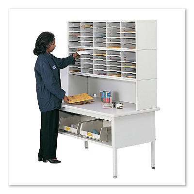 Safco E-Z Sort Sorting Table Base, 60w x 30d x 28 to 36h, Black (SAF7749BL)
