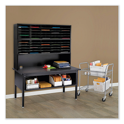 Safco E-Z Sort Sorting Table Base, 60w x 30d x 28 to 36h, Black (SAF7749BL)