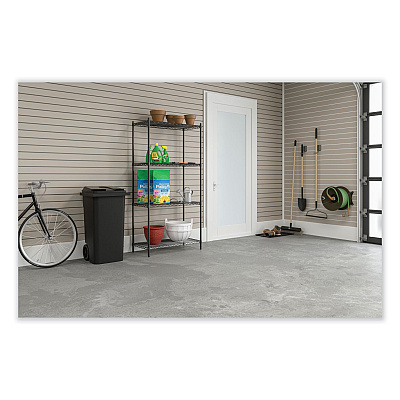Safco Industrial Wire Shelving, Four-Shelf, 48w x 18d x 72h, Metallic Gray (SAF5291GR)