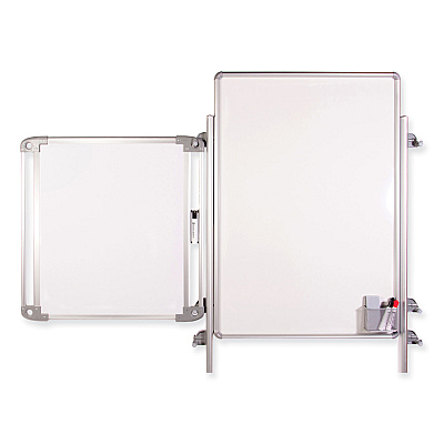 Ghent Nexus Double-Sided Portable Whiteboard Tablet, 27.88x27.88, White Surface, Satin Aluminum Frame (GHENEX101TM)