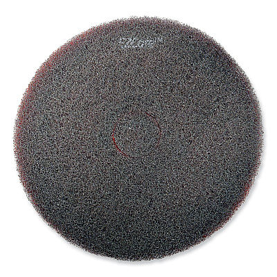 SC Johnson Professional EZ CARE Heavy Duty Scrub Pad, 20" Diameter, Red/Gray, 5/Carton (SJN311181)
