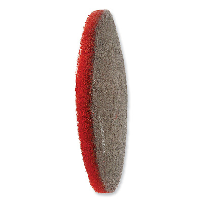 SC Johnson Professional EZ CARE Heavy Duty Scrub Pad, 17" Diameter, Red/Gray, 5/Carton (SJN311183)