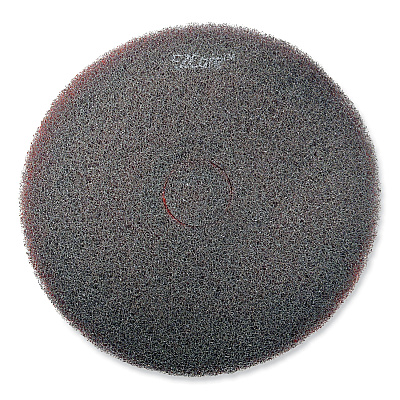 SC Johnson Professional EZ CARE Heavy Duty Scrub Pad, 17" Diameter, Red/Gray, 5/Carton (SJN311183)