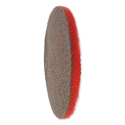 SC Johnson Professional EZ CARE Heavy Duty Scrub Pad, 16" Diameter, Red/Gray, 5/Carton (SJN319310)