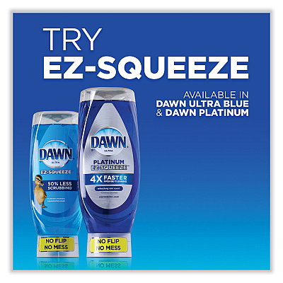 Ultra Liquid Dish Detergent, Dawn Original, 22 oz E-Z Squeeze Bottle (00208)