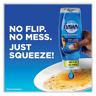 Ultra Liquid Dish Detergent, Dawn Original, 22 oz E-Z Squeeze Bottle (00208)