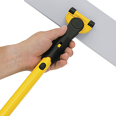 Rubbermaid Commercial HYGEN HYGEN Quick Connect S-S Frame, Wet/Dry Mop 17.19w x 3d, Aluminum, Yellow (RCPQ560)