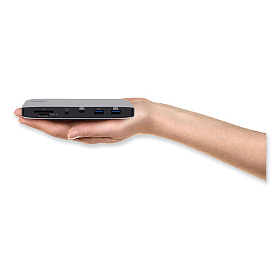 Kensington SD2480T Thunderbolt 3 Dual 4K Docking Station, Silver/Black (K38410NA)