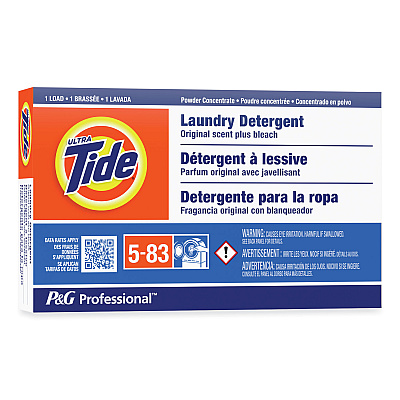 Tide Professional Powder Laundry Detergent Plus Bleach, Original Scent, 1.4 oz Vending Box, 156/Carton (PGC08921)