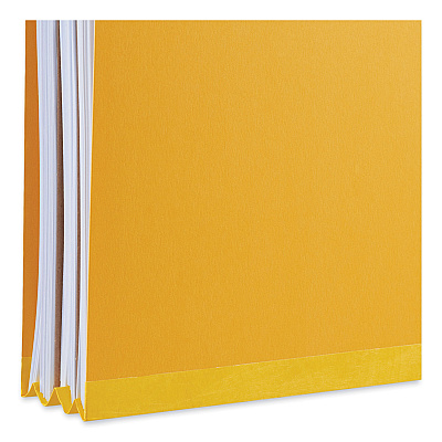 Universal Bright Colored Pressboard Classification Folders, 2" Expansion, 2 Dividers, 6 Fasteners, Legal Size, Yellow Exterior, 10/Box (UNV10314)