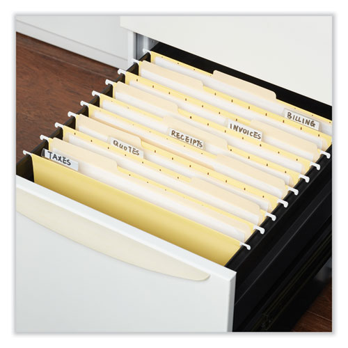 Universal Deluxe Bright Color Hanging File Folders, Letter Size, 1/5-Cut Tabs, Yellow, 25/Box (14119)