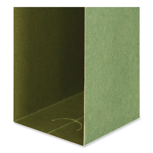 Universal Box Bottom Hanging File Folders, 2" Capacity, Letter Size, 1/5-Cut Tabs, Standard Green, 25/Box (14142)