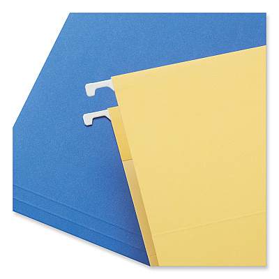 Universal Deluxe Bright Color Hanging File Folders, Legal Size, 1/5-Cut Tabs, Assorted Colors, 25/Box (UNV14221)