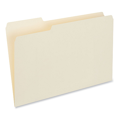 Universal Top Tab File Folders, 1/3-Cut Tabs: Left Position, Legal Size, 0.75" Expansion, Manila, 100/Box (UNV15121)