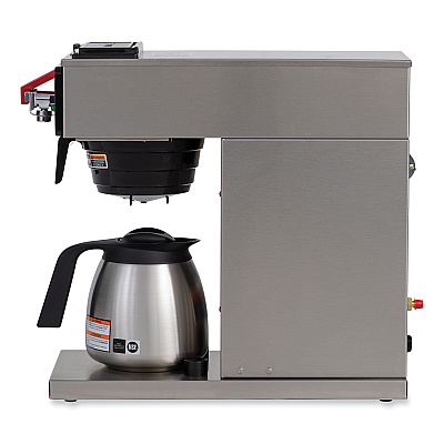 BUNN CWTF15-TC 12-Cup Automatic Thermal Coffee Brewer, Gray/Stainless Steel (BUN129500360)