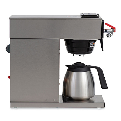 BUNN CWTF15-TC 12-Cup Automatic Thermal Coffee Brewer, Gray/Stainless Steel (BUN129500360)