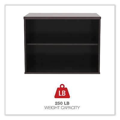 Alera Open Office Low Storage Cab Cred, 29.5w x 19.13d x 22.78h, Mahogany (ALELS593020MY)