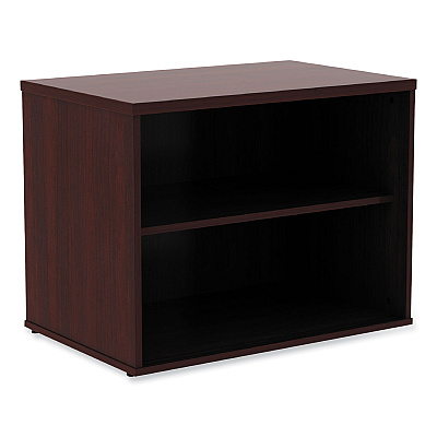 Alera Open Office Low Storage Cab Cred, 29.5w x 19.13d x 22.78h, Mahogany (ALELS593020MY)