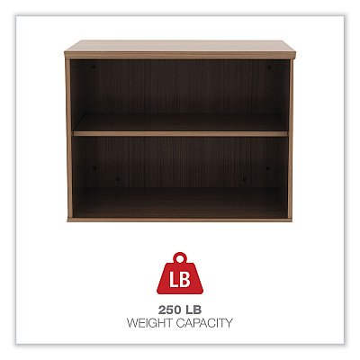 Alera Open Office Low Storage Cabinet Credenza, 29.5 x 19.13 x 22.78, Walnut (ALELS593020WA)