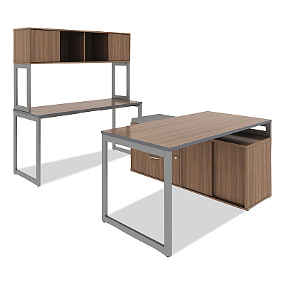 Alera Open Office Low Storage Cabinet Credenza, 29.5 x 19.13 x 22.78, Walnut (ALELS593020WA)