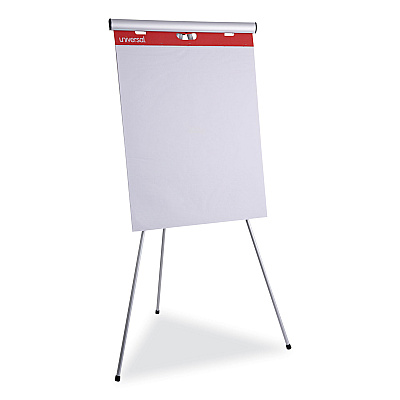 Universal Self-Stick Easel Pad, Unruled, 25 x 30, White, 30 Sheets, 2/Carton (UNV35603)