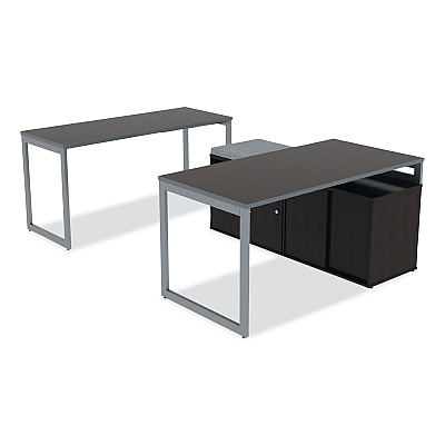 Alera Open Office Low Storage Cab Cred, 29.5w x 19.13d x 22.78h, Espresso (ALELS593020ES)